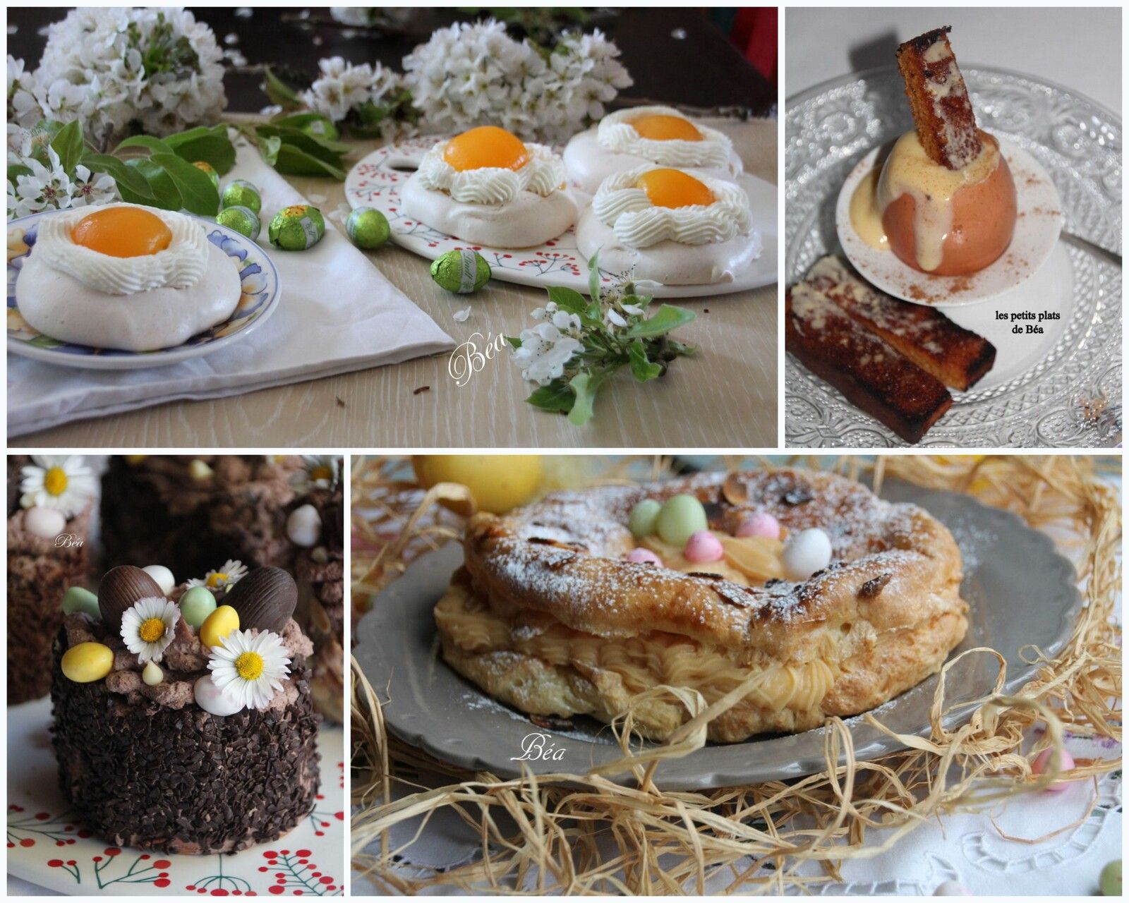 4 desserts pour Pâques