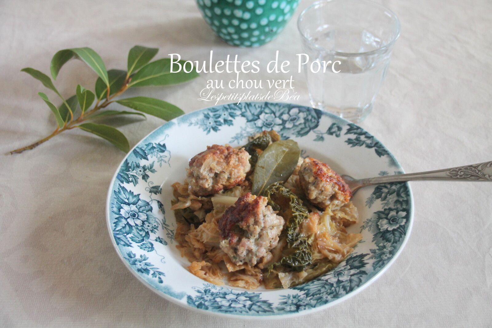 Boulettes de porc au chou vert