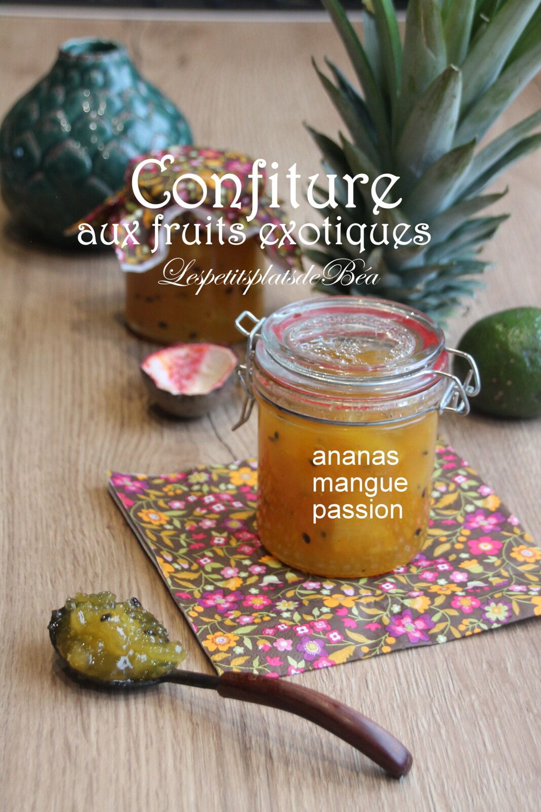 Confiture aux fruits exotiques