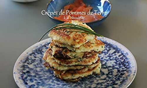 Crêpes de pommes de terre à la ciboulette