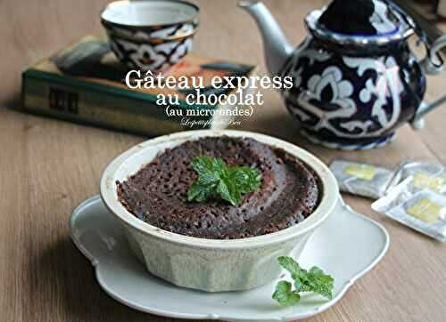 Gâteau express au chocolat au micro-ondes