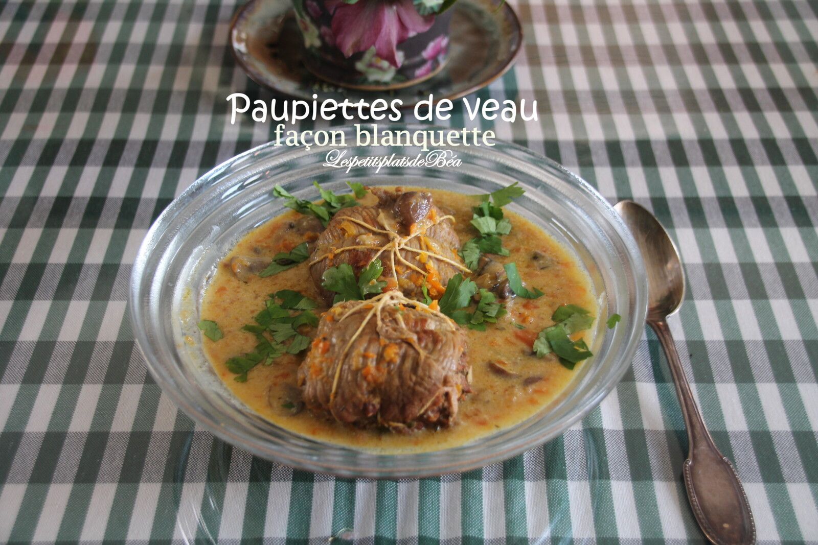 Paupiettes de veau façon blanquette
