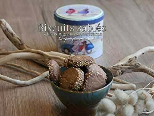 Biscuits sablés sarrasin et graines de sésame - balade bretonne