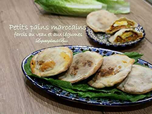 Petits pains marocains farcis au veau et aux légumes