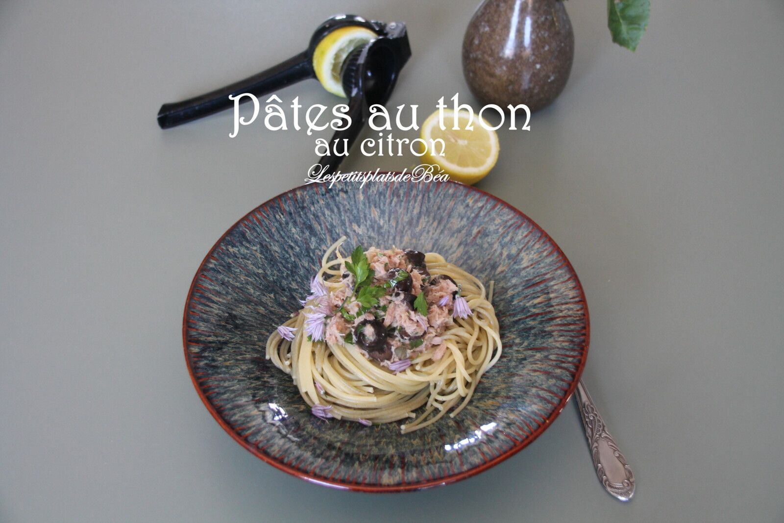 Pâtes au thon et au citron