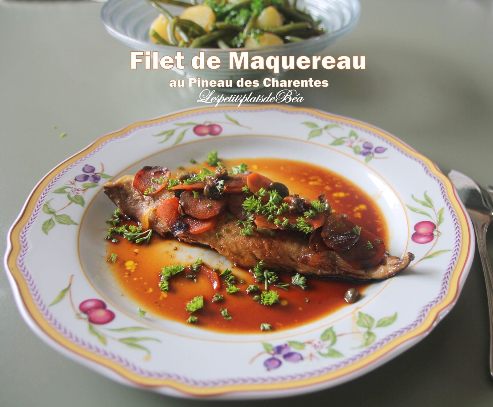Filet de maquereau au Pineau des Charentes