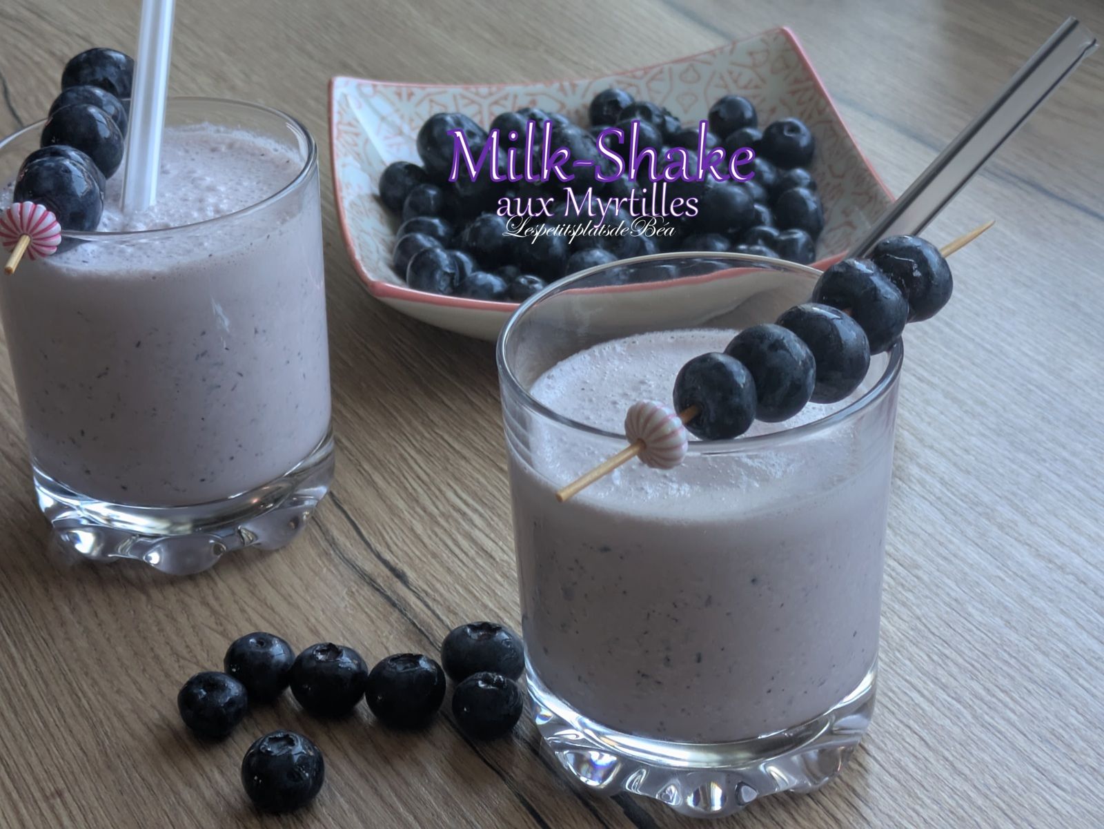 Milk-shake aux myrtilles