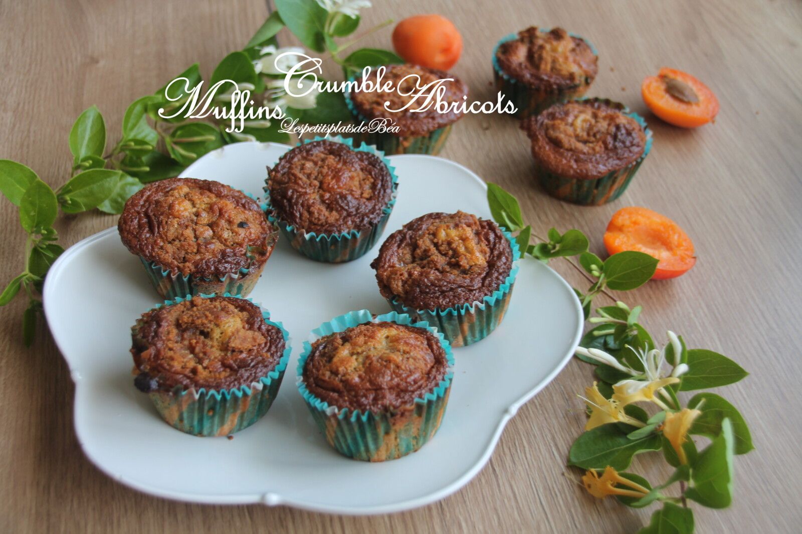 Muffins crumble aux abricots