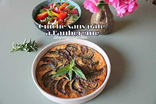 Quiche sans pâte à l'aubergine