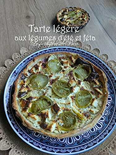 Tarte légère aux légumes d'été et à la feta