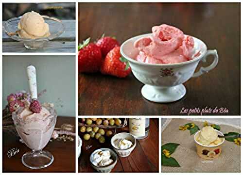 5 crèmes glacées fruitées