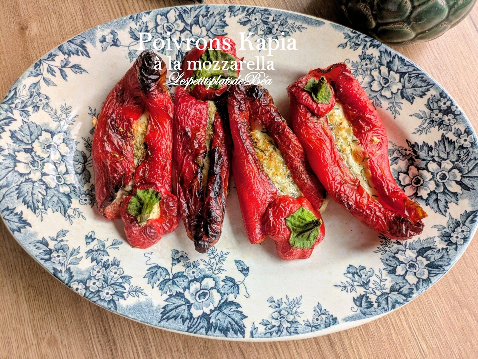 Poivrons kapia à la mozzarella au Airfryer