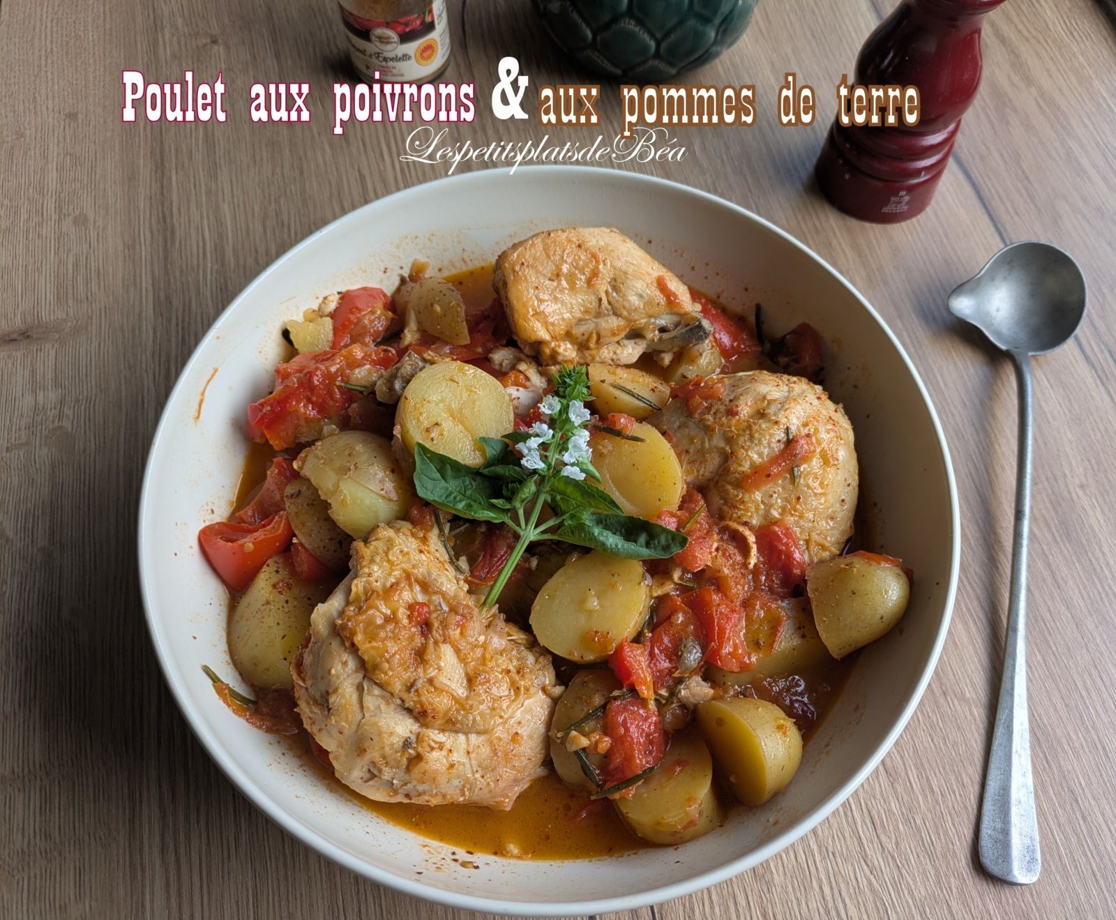 Cocotte de poulet aux poivrons et aux pommes de terre