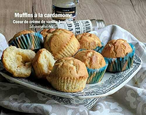 Muffins à la cardamome, coeur de crème de vanille bourbon