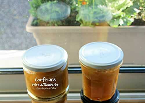 Confiture poire rhubarbe