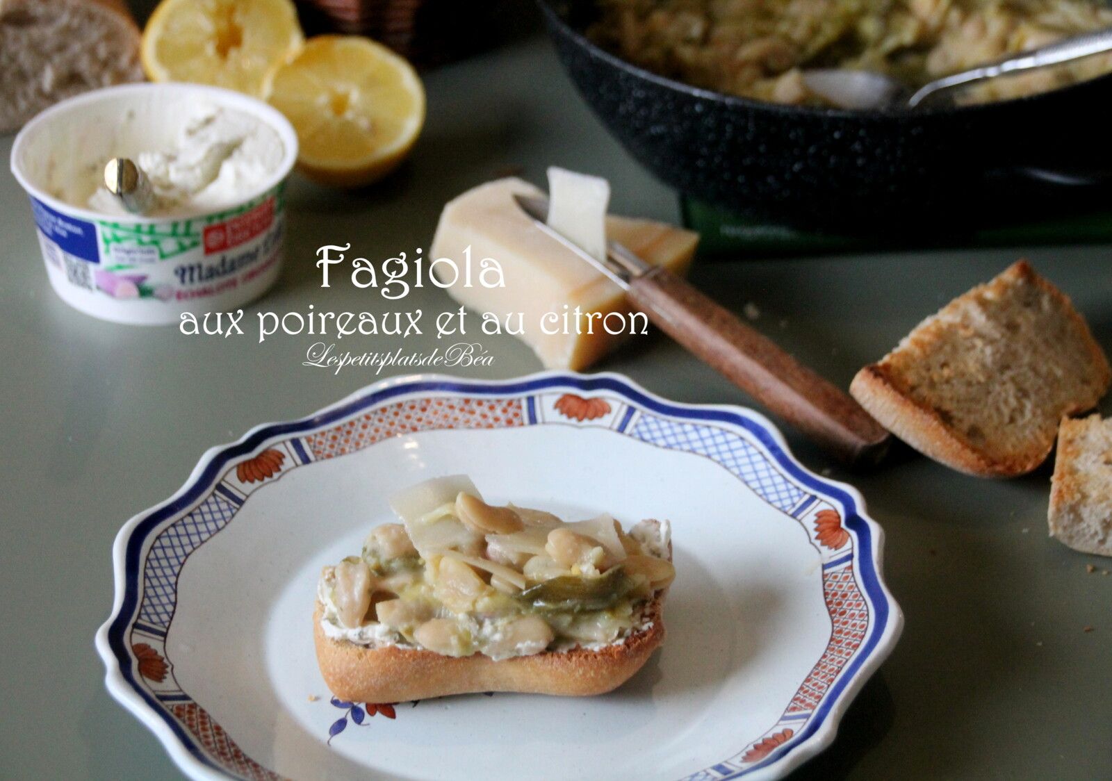 Fagioli aux poireaux et au citron