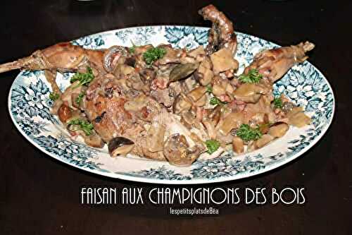 Faisan aux champignons des bois