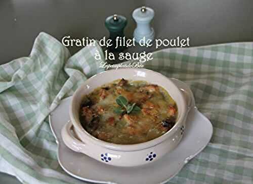 Gratin de filet de poulet à la sauge