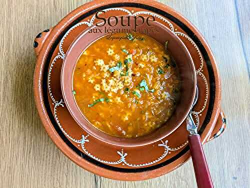 Soupe aux légumes râpés