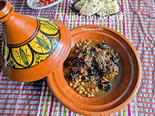 Tajine de boeuf aux pruneaux et raisins secs