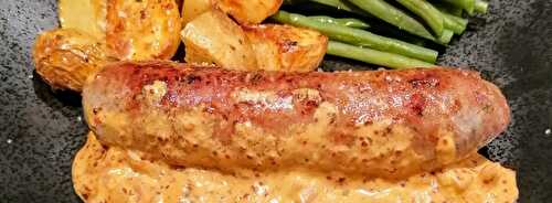 Andouillette du Sud Ouest sauce moutarde au piment d’Espelette