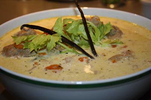 Blanquette de veau à la vanille