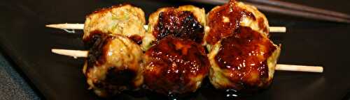 Boulettes de poulet Yakitori