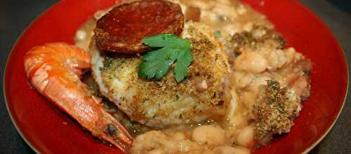 Cassoulet de la mer au chorizo « Cabillaud, Gambas,Chorizo, »