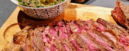 Côte de bœuf à la plancha sauce Chimichurri