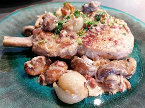 Côtes de veau façon grand mère