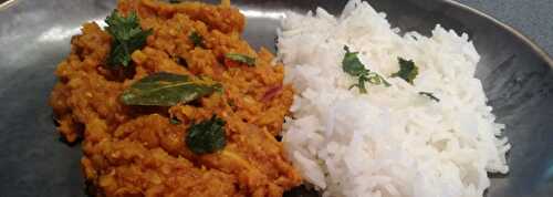 Dahl tadka de lentilles corail