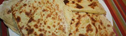 Naans nature et fromage au Thermomix
