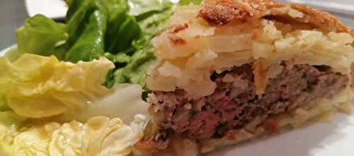 Pâté limousin ou tourte limousine aux pommes de terre et viande