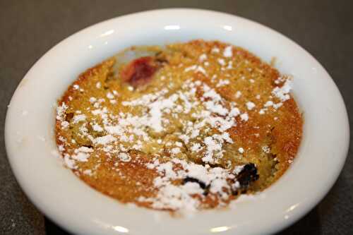 Ramequins de Crème d’amandes à la rhubarbe