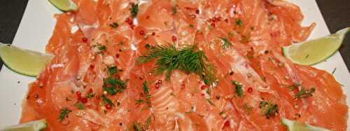 Saumon gravlax aux trois agrumes