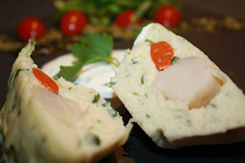 Terrine de poisson et St Jacques aux herbes