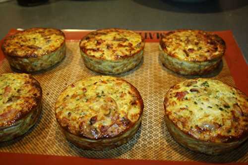 Tortillas pommes de terres lardons champignons