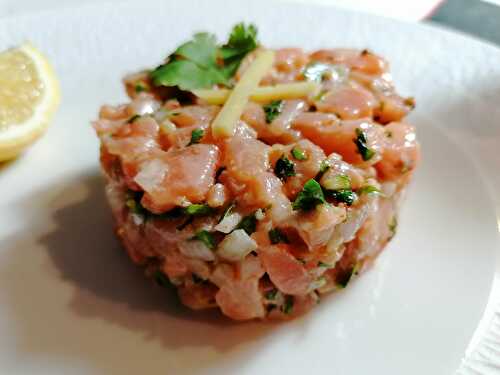 Tartare de saumon à l’huile d’argan