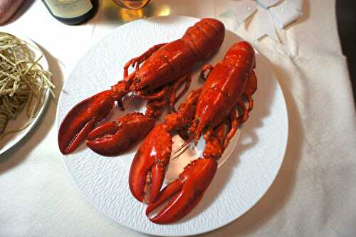 Recette Homard rôti au beurre et sa bisque accompagné de tagliolini aux truffes