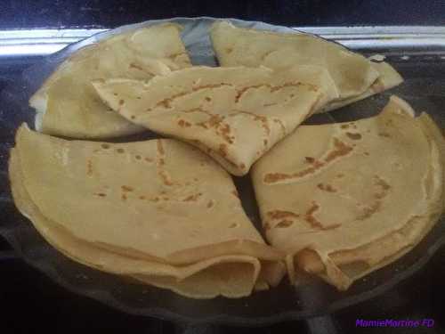 CRÊPES VANILLE - LAIT DE SOJA