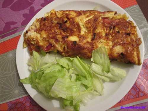 OMELETTE LARDONS DE VOLAILLE - FROMAGE