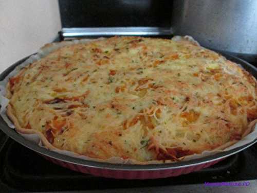 QUICHE CAROTTES JAMBON FROMAGE FONDU