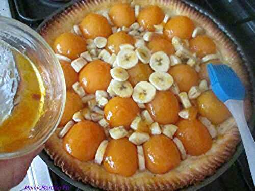 Tarte abricots-amande