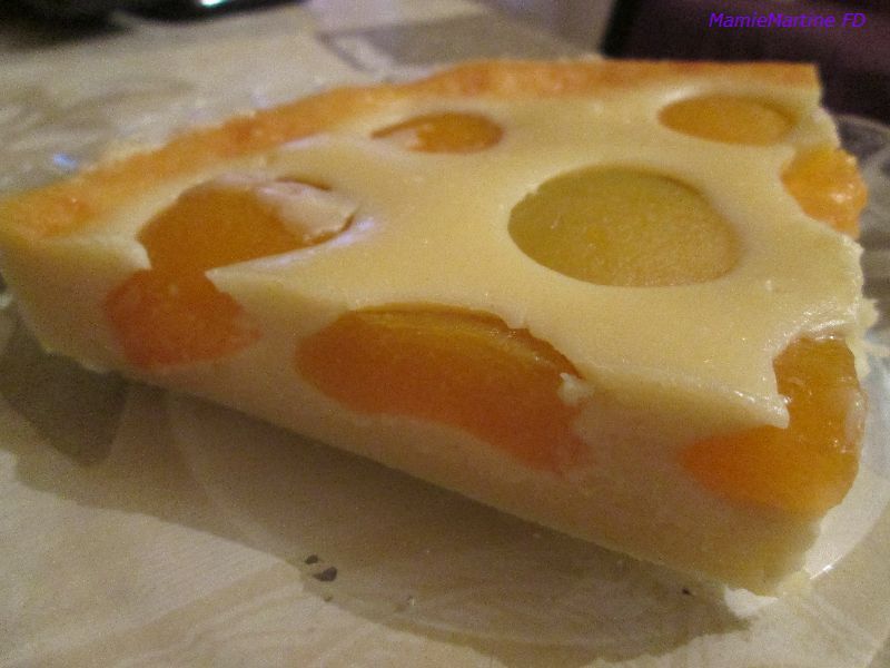Gâteau crémeux aux abricots