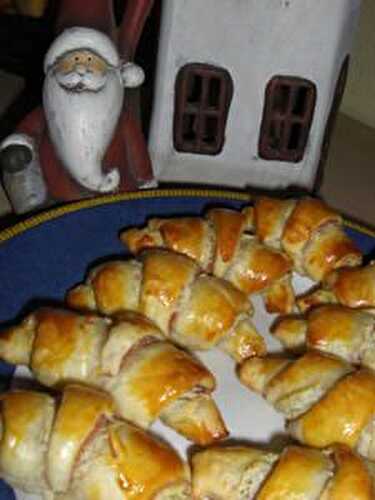 Croissants feuilletés jambon / fromage