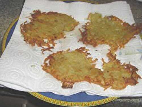 Galettes de pommes de terre (Grumbeerekiechle)