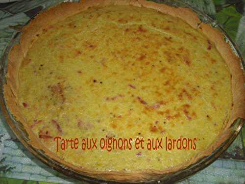 Tarte aux oignons et aux lardons