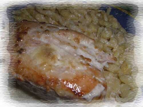 Escalopes de poulet à la soupe à l'oignon