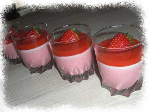 Douceur de Panna Cotta aux fraises