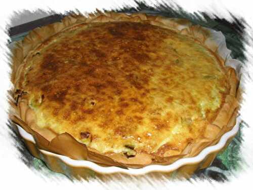 Quiche aux poireaux et au Boursin